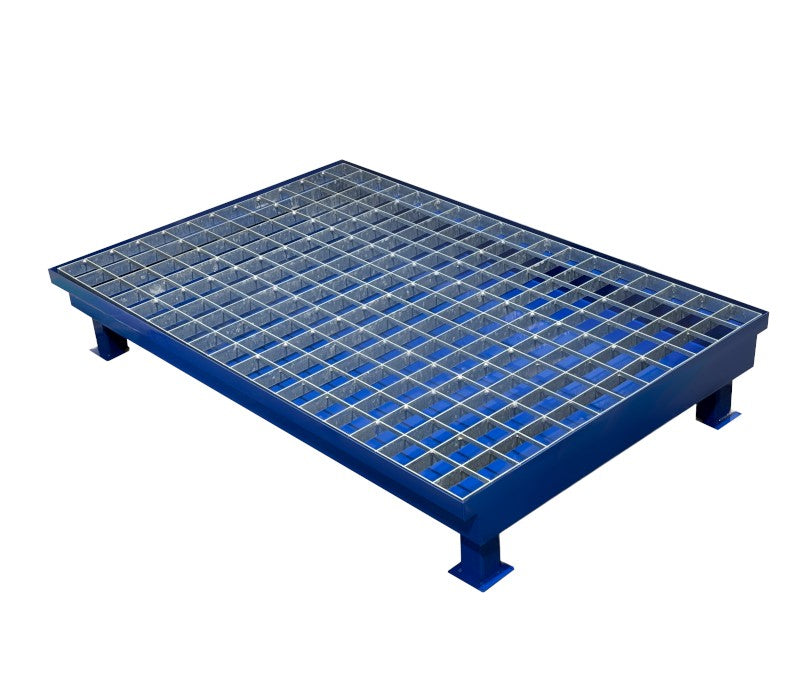 Wanna ociekowa ze stali z kratownicą o pojemności 100 l, wymiar 1200x800x200mm