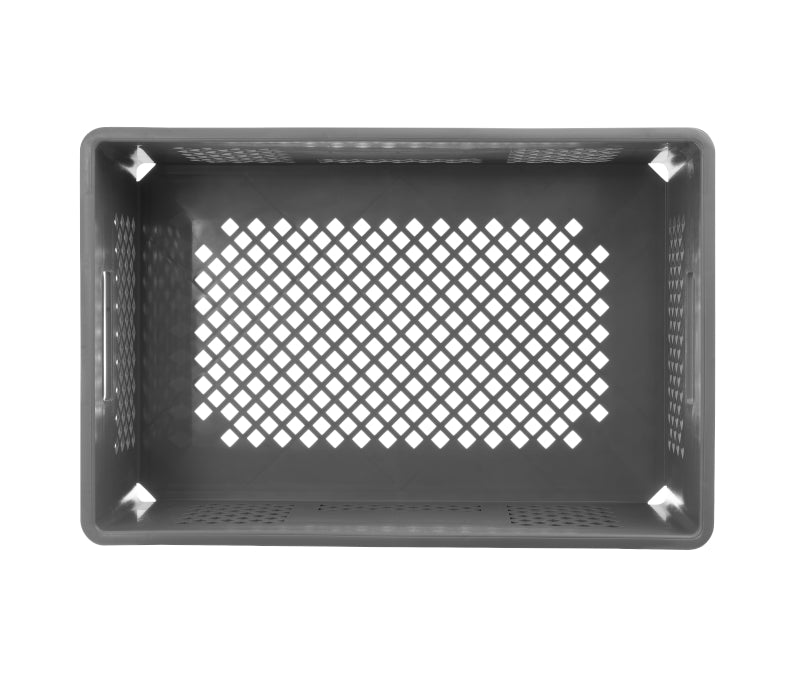 EURO 200 konteineris transportavimui, matmenys 60 x 40 cm (ažūriniai šonai ir apačia)