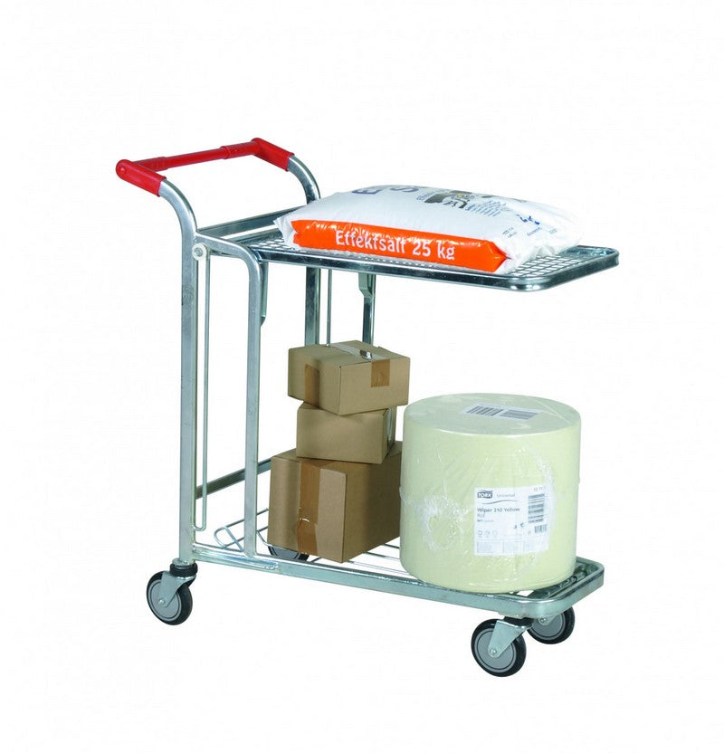 Parduotuvės vežimėlis su lentynos matmenimis. 1030x530x1020 mm, keliamoji galia 300 kg