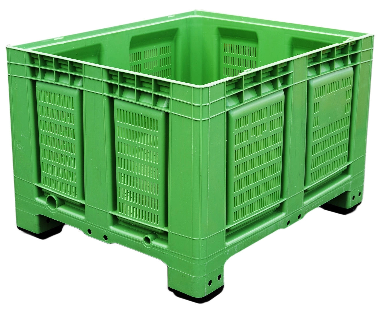 Plastikinė padėklų dėžė, ažūrinė, 4 pėdos, matmenys 1200x1000x790 mm