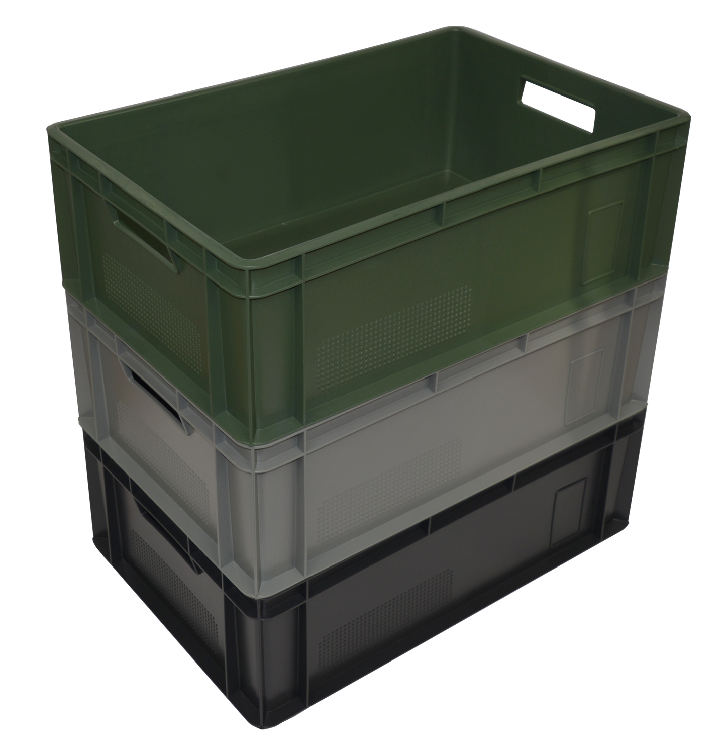 EURO 200 transport container made of regranulate (solid walls and bottom, dimensions 600 x 400 x 200 mm)