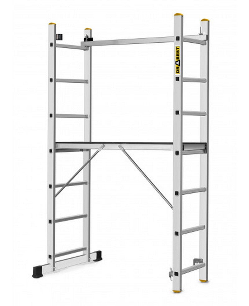 Kopėčių pastoliai iš aliuminio 2x7 BASIC (platformos matmenys 33x114 cm)