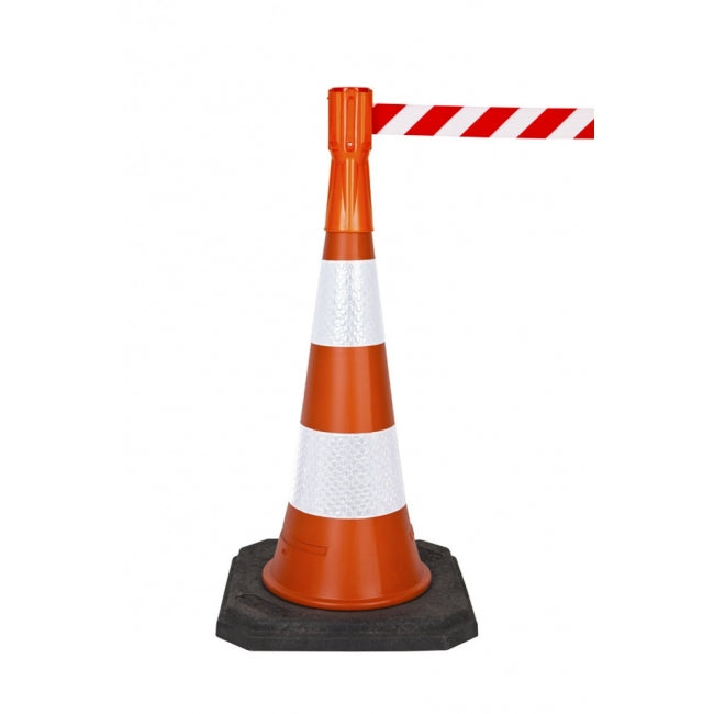 TOPPER kūgio dangtelis su ištraukiama užtvara ir įspėjamoji juosta