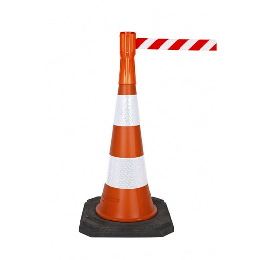 TOPPER kūgio dangtelis su ištraukiama užtvara ir įspėjamoji juosta