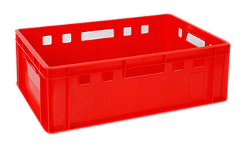 EURO 200 konteineris transportui, mėsos pramonei, matmenys. 60 x 40 cm (kietos pusės ir apačia)