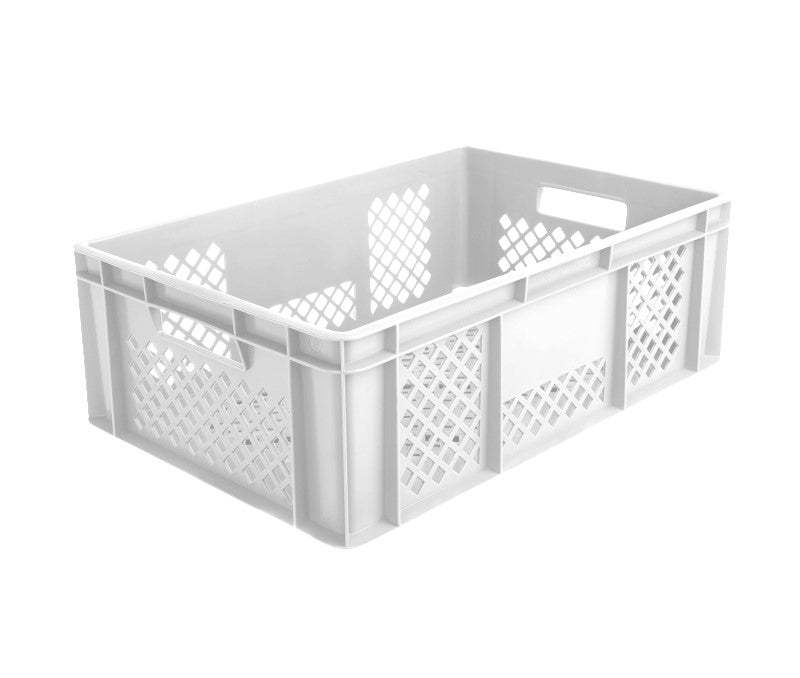 EURO 200 konteineris transportavimui, matmenys 60 x 40 cm (ažūriniai šonai ir apačia)