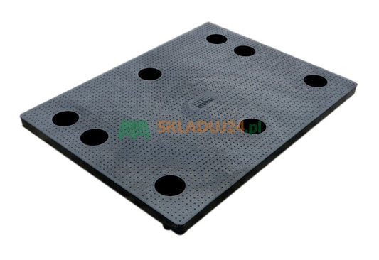 1/2 euro padėklo iš plastiko su neslystančiu paviršiumi (matmenys: 800 x 600 mm)