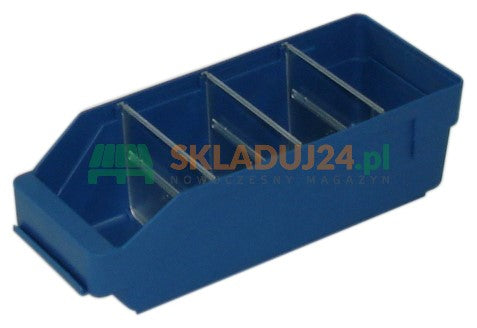 Kraiko dėžė / dirbtuvių konteineris, matmenys. 300 x 120 x 95 mm (3 pertvaros)