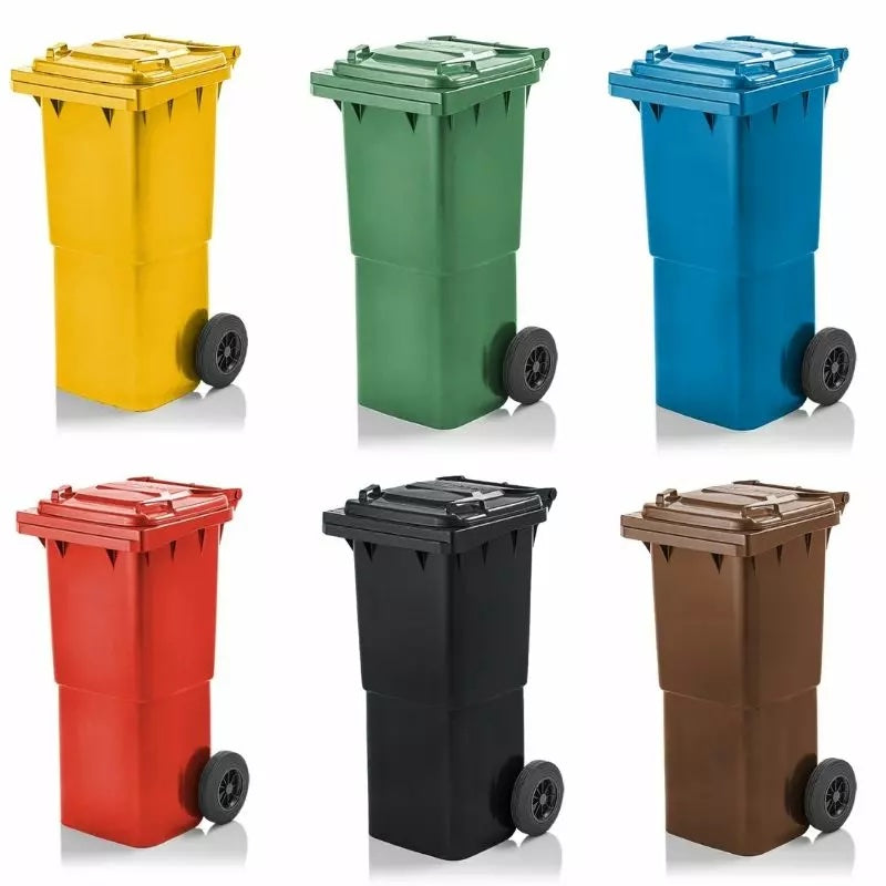 Waste sorting container on wheels with a capacity of 240 l