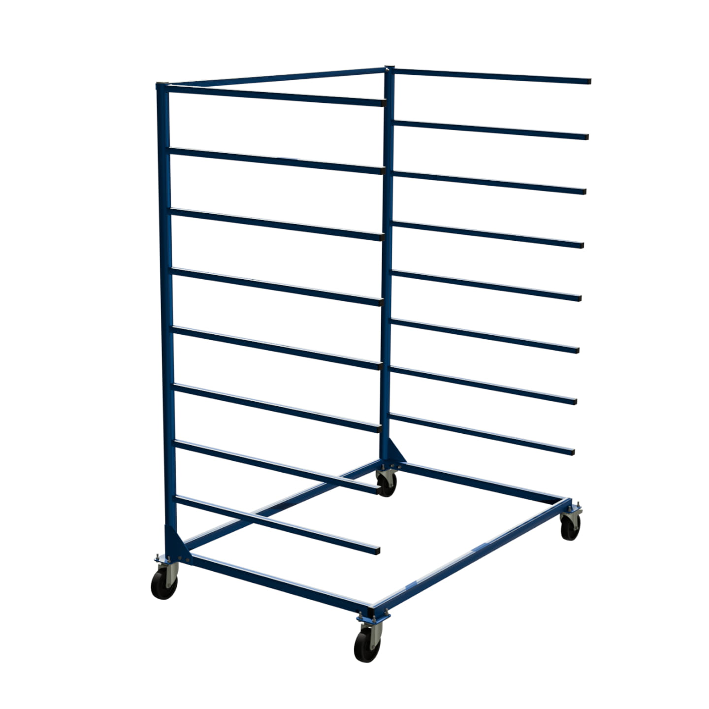 Mobilny regał wspornikowy jednostronny 1500x1000x2000