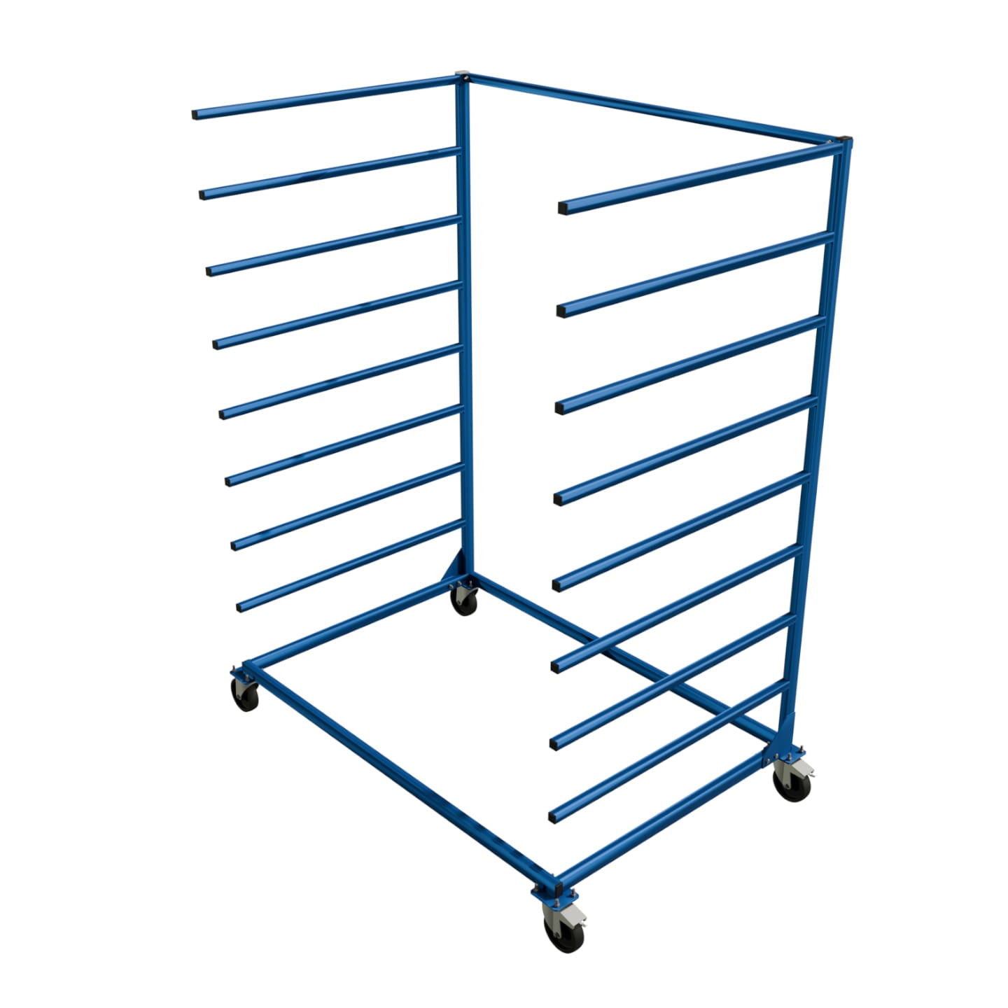 Mobilny regał wspornikowy jednostronny 1500x1000x2000