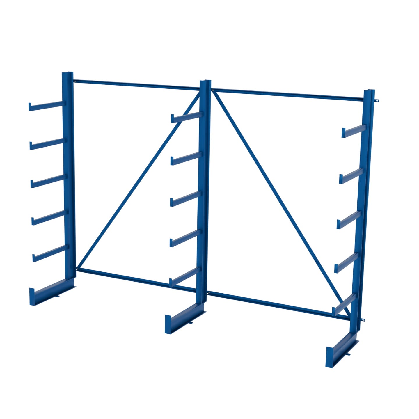 Regał równoramienny, wspornikowy jednostronny wym. 2000x2700x635