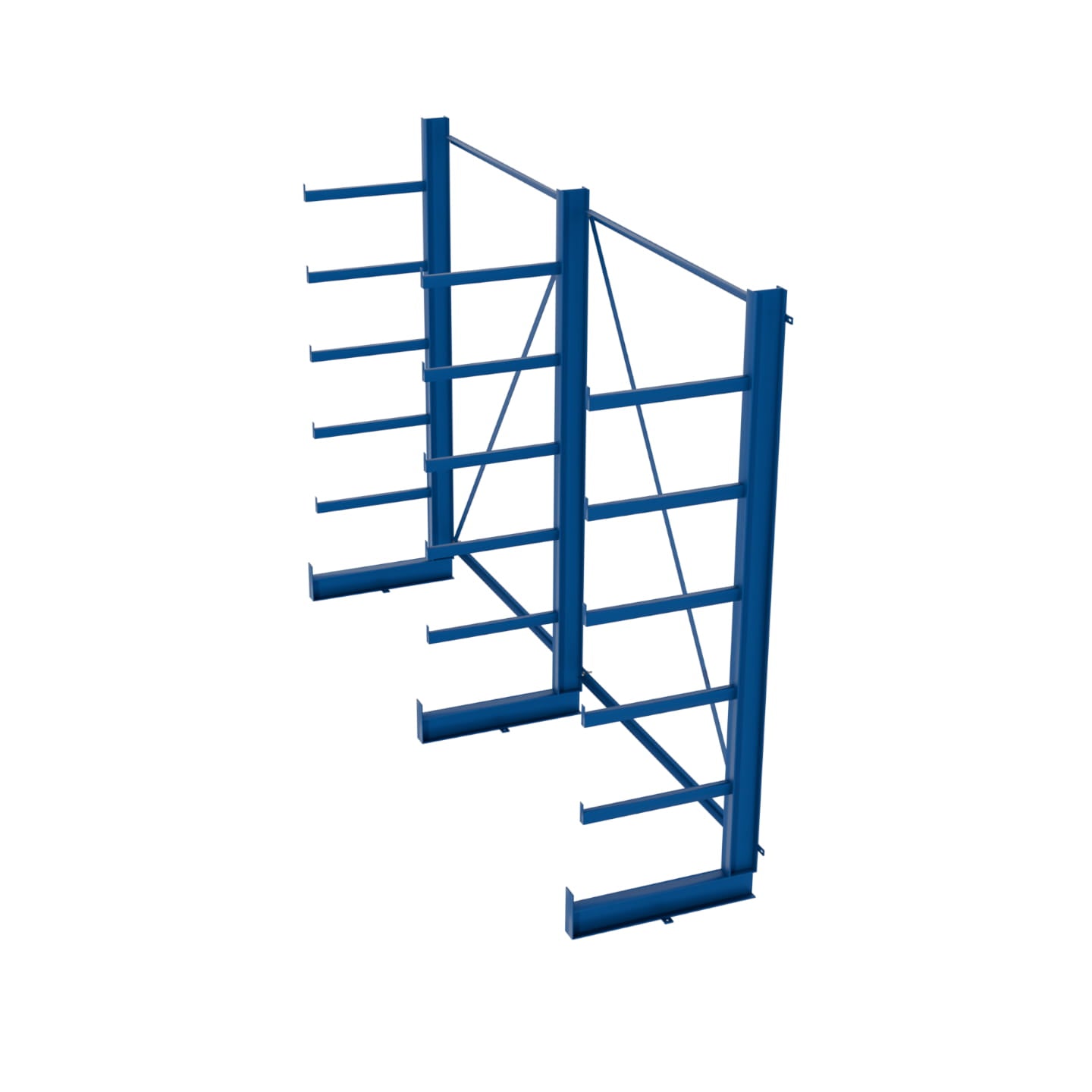 Regał równoramienny, wspornikowy jednostronny wym. 2000x2700x635
