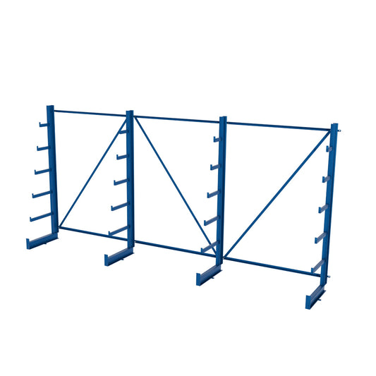 Regał choinkowy, wspornikowy jednostronny wym. 2000x4050x635 - 4 stojaki