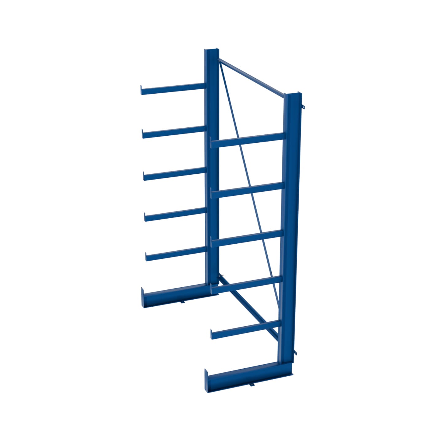 Regał równoramienny, wspornikowy jednostronny wym. 2000x1350x635