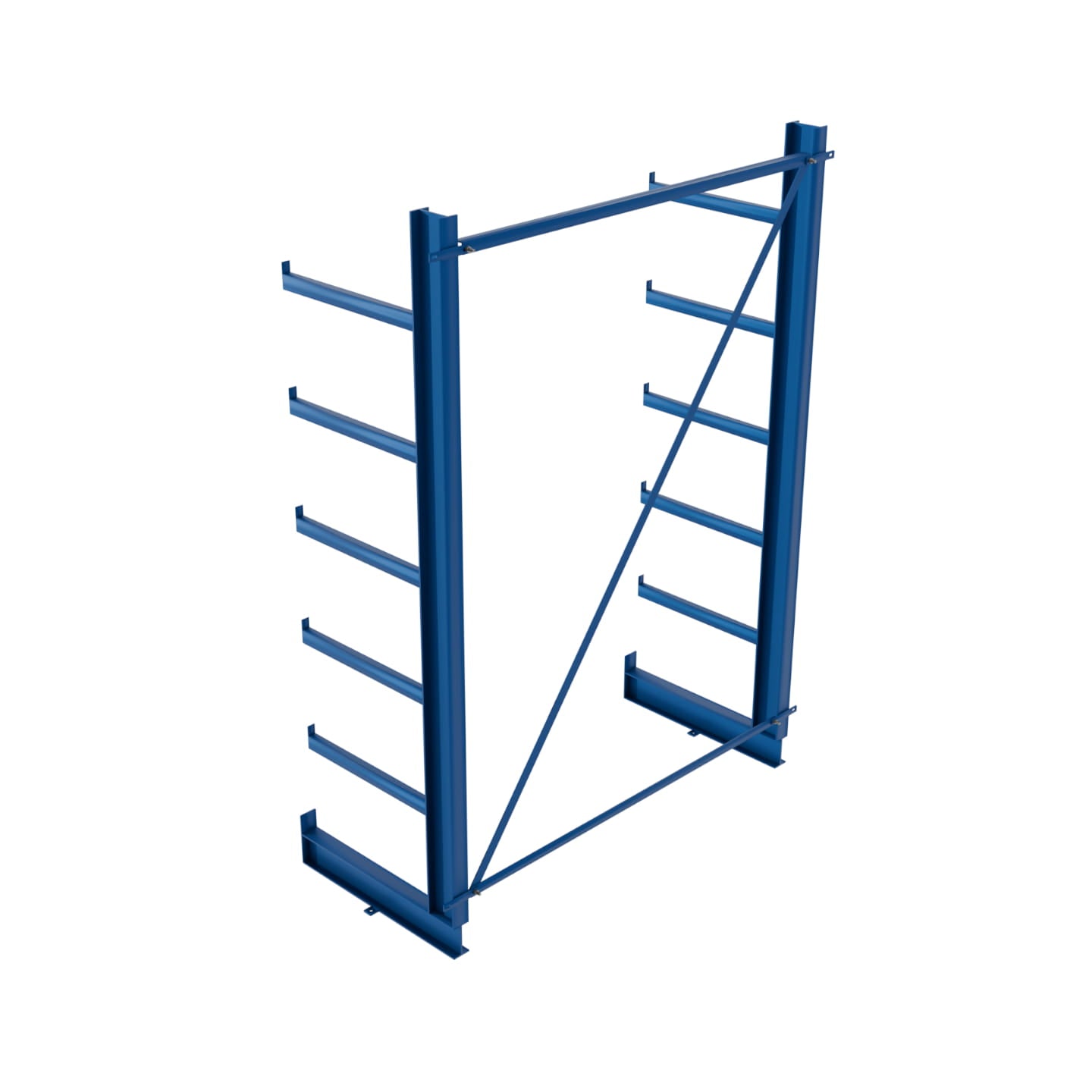 Regał równoramienny, wspornikowy jednostronny wym. 2000x1350x635