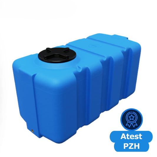 Plastikinis bakas 200 l SG (matmenys 100 x 48 x 51 cm) (apatinis sriegis 3/4 colio)