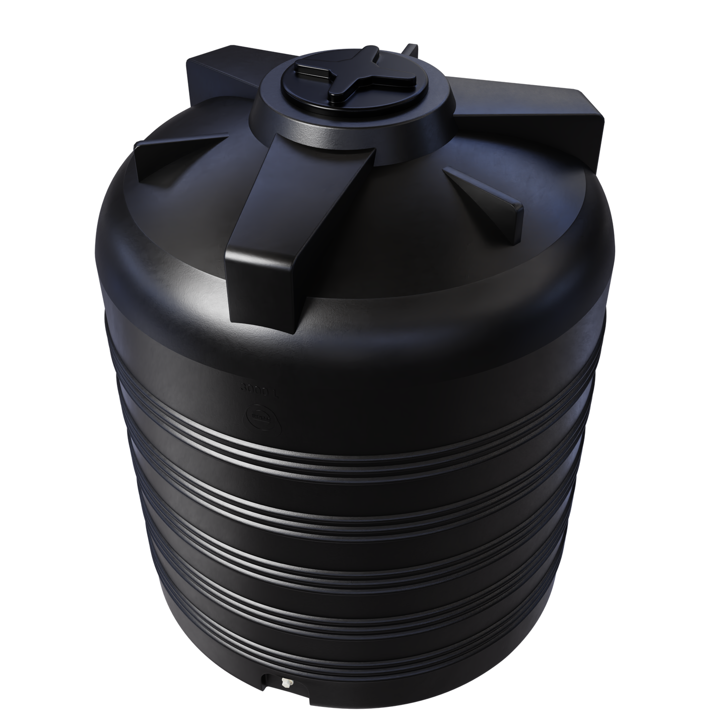 Zbiornik plastikowy, beczka 3000 l (średnica: 153 cm)