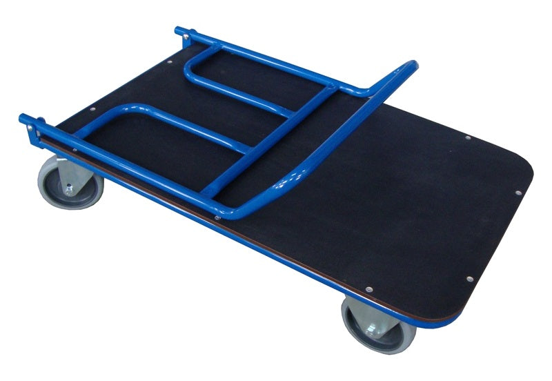 Platform trolley with foldable handrail, dimensions 800x500 mm, load capacity 200 kg