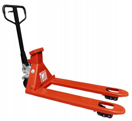 Rankinis padėklų vežimėlis su svarstyklėmis, kurių galia 2500 kg (HUB25KG)