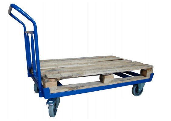 EURO padėklų vežimėlis su turėklais