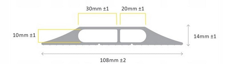 Data 2 Cable Cover 9m Black