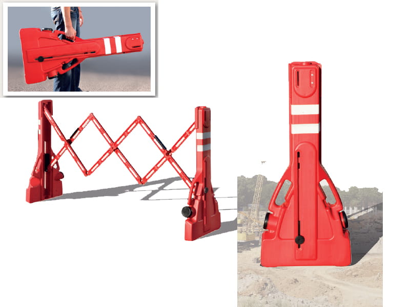 Akordeono barjeras su lankstymo sistema, išmatavimai 2200x1100mm