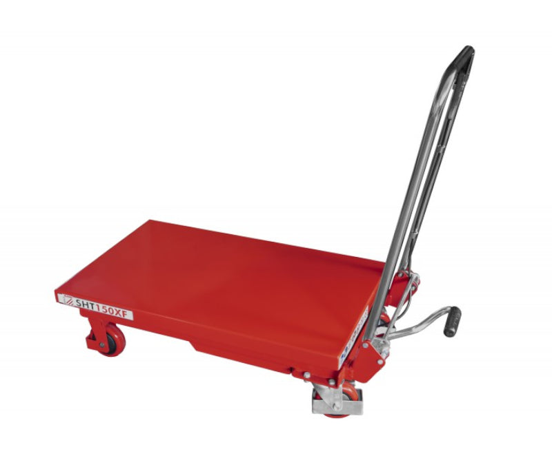 Wózek podnośnikowy, hydrauliczny, nożycowy Holzmann SHT150XF o udźwigu 150 kg