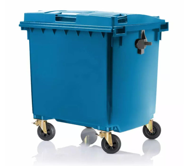 Waste sorting container on wheels with a capacity of 240 l