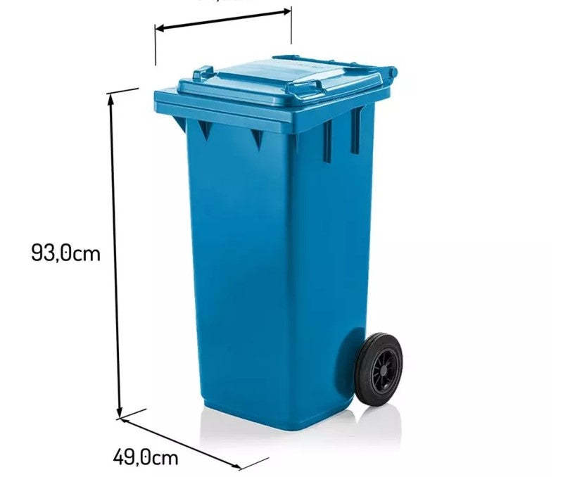 Atliekų rūšiavimo konteineris ant ratų, kurio talpa 240 litrų