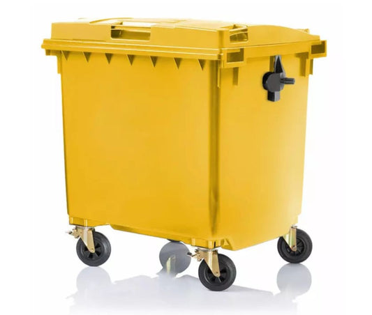 Atliekų rūšiavimo konteineris ant ratų, kurio talpa 240 litrų