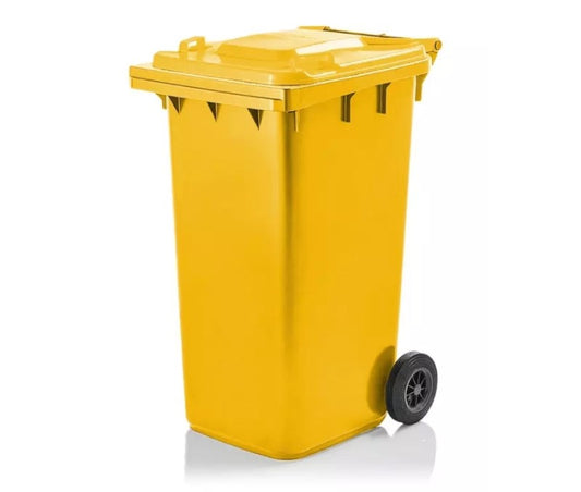 Atliekų rūšiavimo konteineris ant ratų, kurio talpa 240 litrų