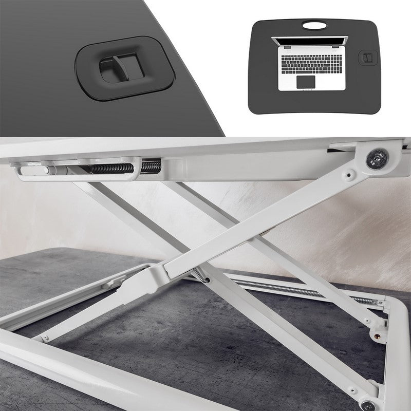 Reguliuojamas stalinis stovas juodos spalvos SPR-211MB