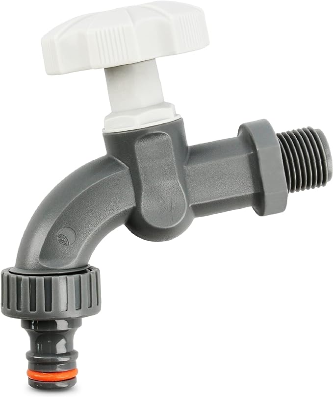 Kranik spustowy plastikowy, wylotowy 3/4 cala