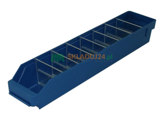 Kraiko dėžė / dirbtuvių konteineris, matmenys. 400 x 90 x 95 mm (7 pertvaros)