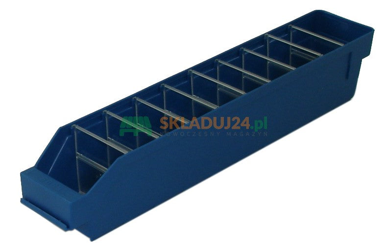 Kraiko dėžė / dirbtuvių konteineris, matmenys. 500 x 90 x 95 mm (9 pertvaros)