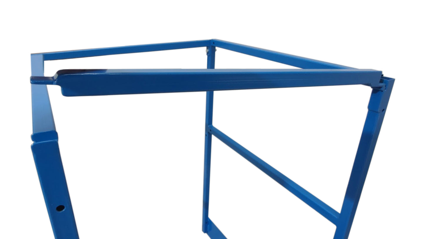 Stalowy podest roboczy 5 stopni + platforma, jezdny