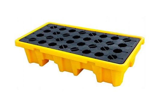 Wanna wychwytowa z kratownicą na 2 beczki, pojemność 150 l, wym. 1300 x 680 x 300