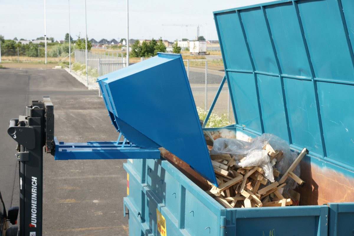 Tipping, self-unloading, tipping container with dimensions of 1525x865x870 mm, capacity 520 l (without wheels)