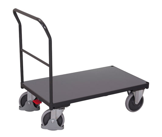 Platform trolley with handrail, dimensions 975 x 500 x 945 mm. 400 kg