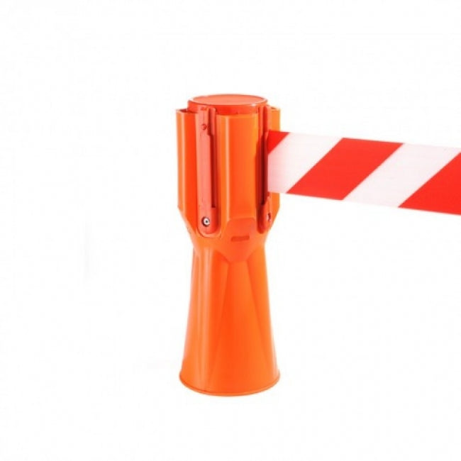 TOPPER cone attachment with expandable barrier and warning tape 