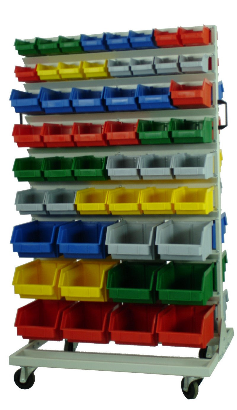 Workshop container trolley for 104 containers, dimensions: 1620x920x695mm container trolley