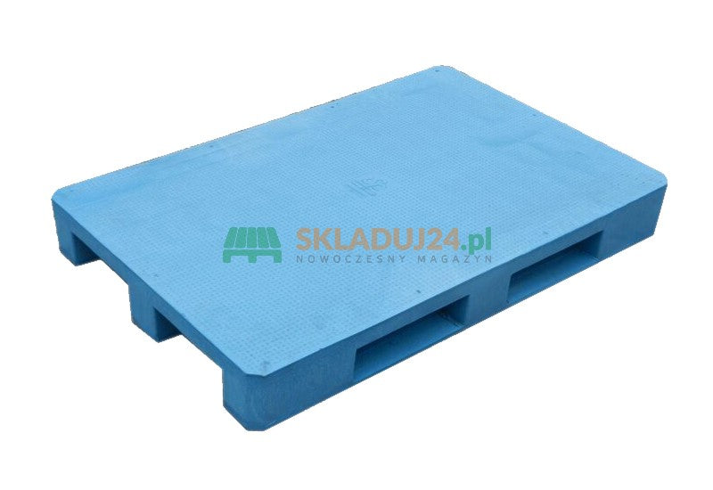 Plastic Euro pallet, on skids, with anti-slip surface (dimensions 1200 x 800 mm)