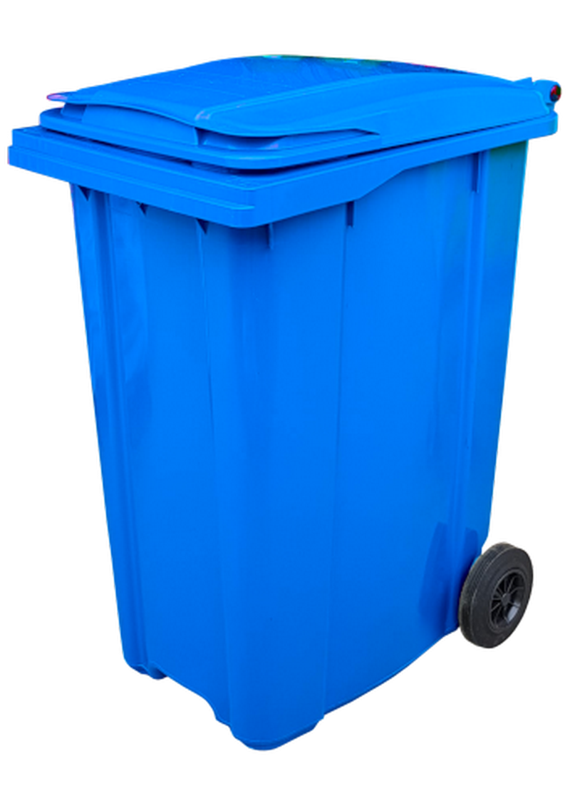 Waste sorting container on wheels 360 l