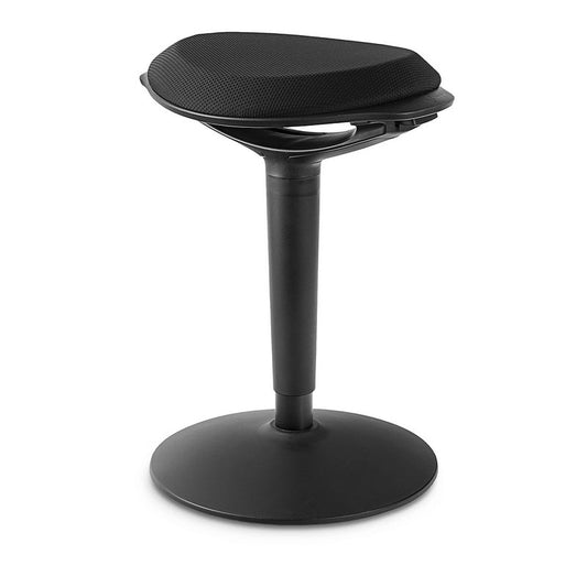 Regulowany ergonomiczny hoker Zippy w kolorze czarnym