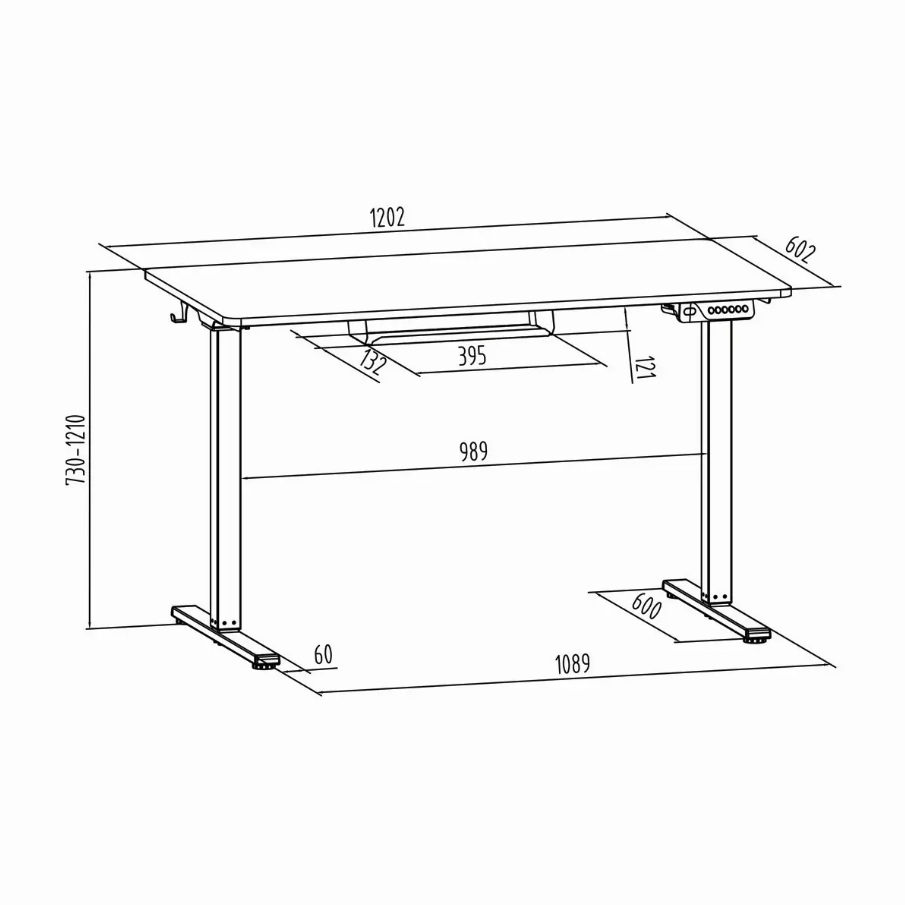 Biurko elektryczne regulowane - Moris Flex SPE-O114WW