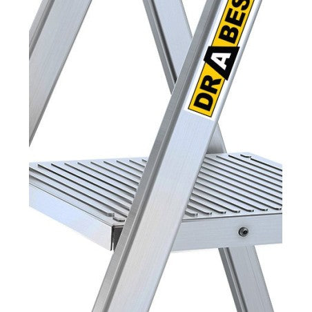 Aluminum ladder, 5 steps, 125kg strength