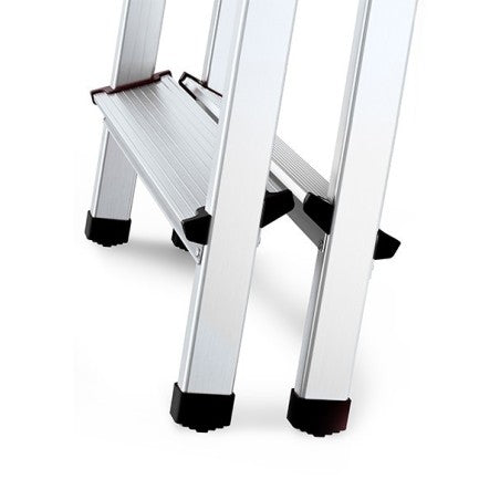 Aluminum ladder, double-sided, 6 steps, 125kg strength