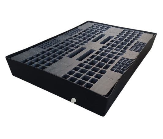 Wanna wychwytowa z kratownicą o pojemności 115 l, kolor czarny, wym. 1250 x 850 x 170 mm