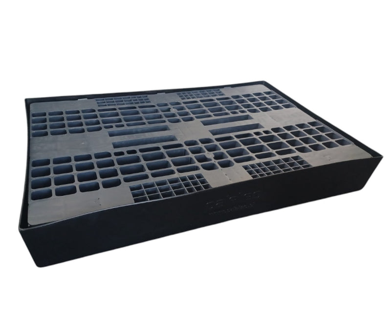 Wanna wychwytowa z kratownicą o pojemności 115 l, kolor czarny, wym. 1250 x 850 x 170 mm